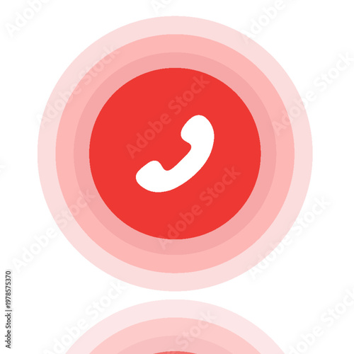 Answer and decline phone call buttons. Phone call. Telephone sign. Accept call and decline phone icons. vector