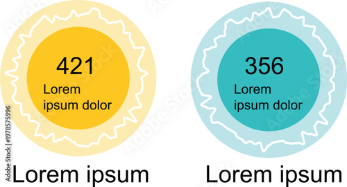 Comparative heatmap visualization of two datasets with lorem ipsum values