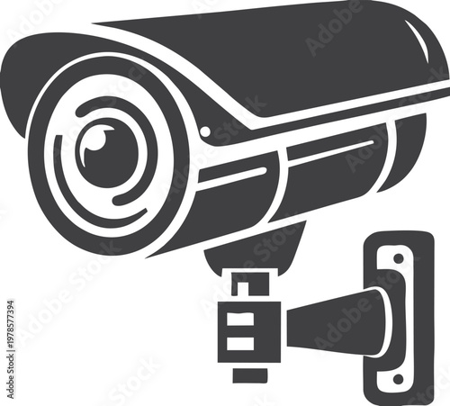 CCTV Security Camera Icon – Surveillance System Monitoring Symbol