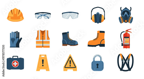Safety equipment and protective gear.