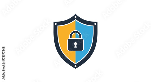 Free Download Shield with lock security symbol icon. - GFXLoad
