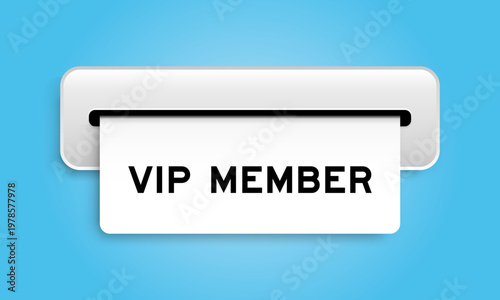 White coupon banner with word validation master plan from machine on blue color background