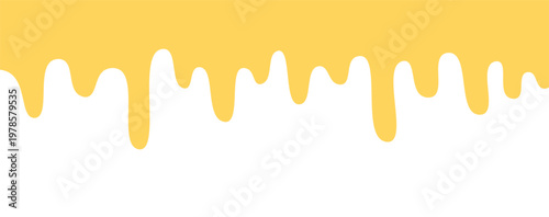 Melted cheese liquid background simple yellow food abstract border