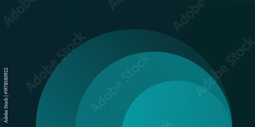 Dark blue abstract background with glowing curve. Shiny blue gradient geometric element design simple modern