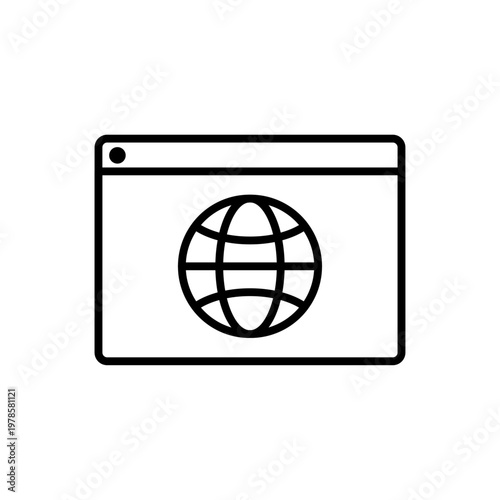 Webインターネット表示アイコン（線画） – シンプルWeb操作アイコンシリーズ