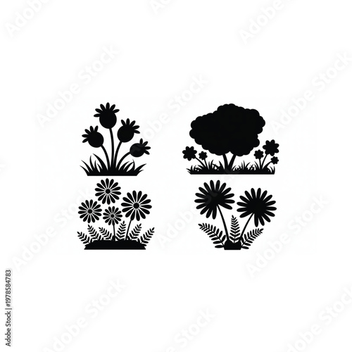 A black and white illustration of a twenty sided die with numbered faces