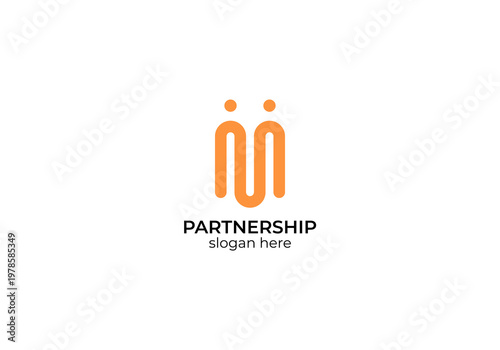 partnership logo vector symbol illustration
