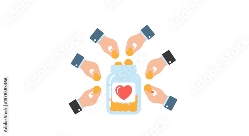 Donation and blood supply concept.