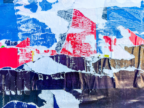 Grunge Revival: Evocative Textural Harmony in Old Poster-Inspired Backgrounds