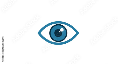 Blue eye with blue iris detail.