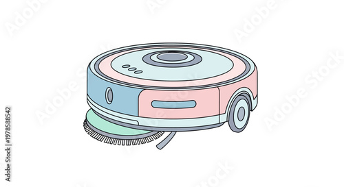 Robot Vacuum Cleaner Device Machine.