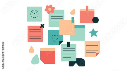 Color Notes: A vibrant collection of memo notes, each a vessel for ideas, dreams, and aspirations. A celebration of organization and creativity.