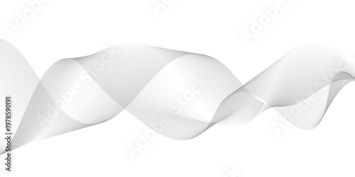 Minimalist Abstract Gray Gradient Wave Backgrounds Modern Flowing Liquid Shapes Vectors.