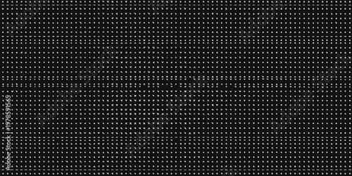 Abstract black background with closely spaced horizontal white dotted lines
