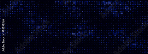 Led screen light background texture with pixel pattern. Digital tv display wall panel in blue, pink and purple gradient. Abstract bright television videowall grid vector design template with circle