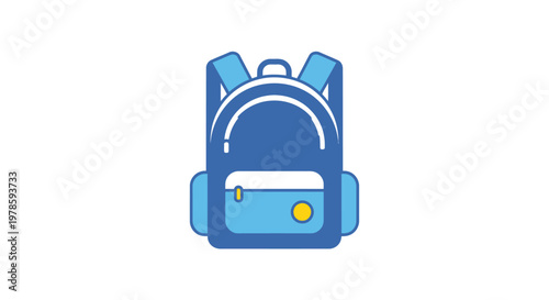 Blue Backpack School Travel Bag.
