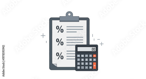 Calculator and Clipboard with Percent.