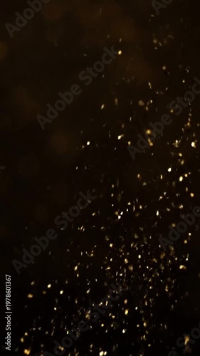 Abstract Cosmic Sparkle Deep, ethereal dark background with very sparse, minute, and slowly appearing/disappearing star-like sparkles, suggesting a vast, calm space.