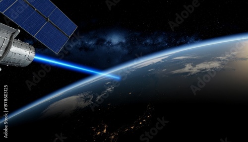 Satellite Laser Communication with Earth Ground Station