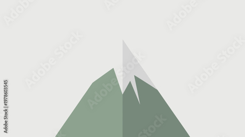 Minimalist mountain peak vector – Ideal for outdoor branding, hiking apps, or nature-themed logos.