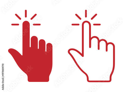 Cursor icon for mobile concept and web design.