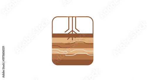 Soil Layers Cross Section Diagram.