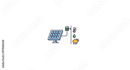 Solar panel with water system.