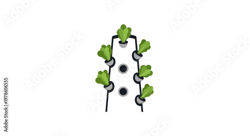 Snowman with green leaves on sticks.
