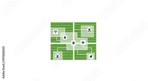 Soccer field with goals marked.