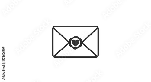 Simple line drawing of an envelope.