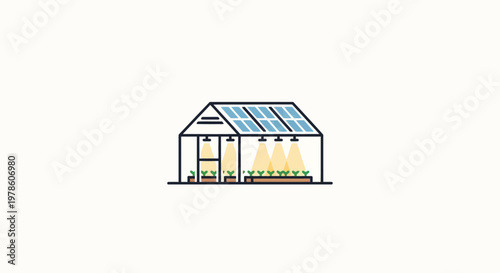 Simple solar powered small house.
