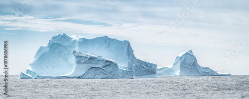 Icebergs around South Georgia Island near Antarctica