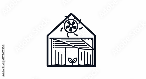Simple illustration of a house.