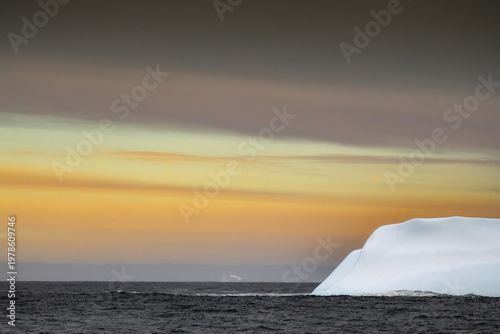 Icebergs around South Georgia Island near Antarctica