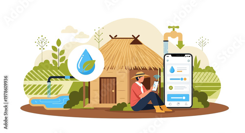 Modern farming utilizing smart irrigation technology for efficient water resource management in