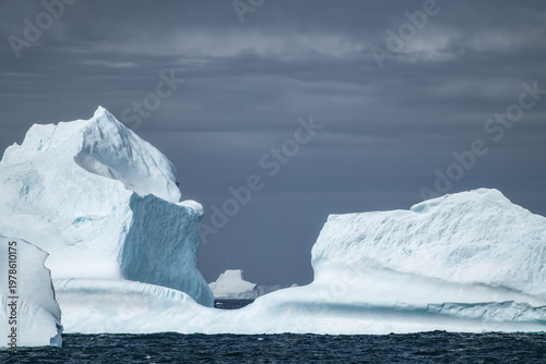 Icebergs around South Georgia Island near Antarctica