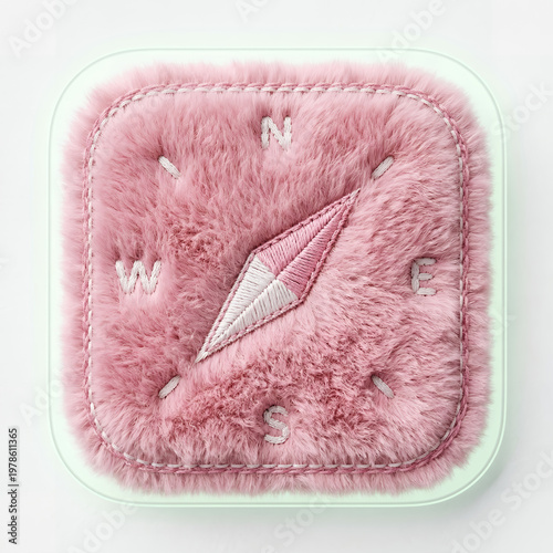 Pink Heart Shaped Cookie on Plate Valentine's Sweet