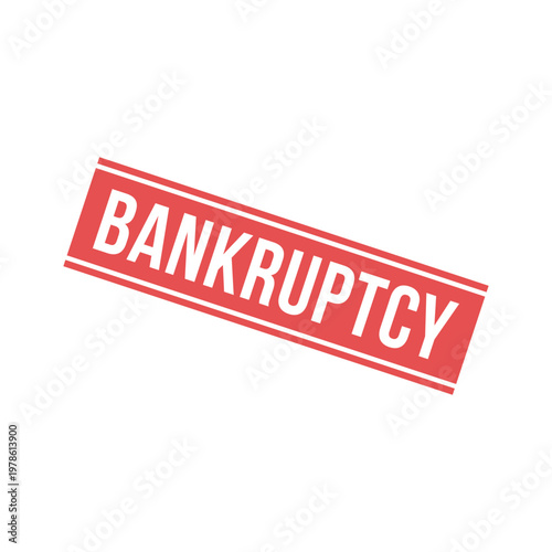 Bankruptcy Letter Stamp, Bankruptcy Letter Grunge Square Sign