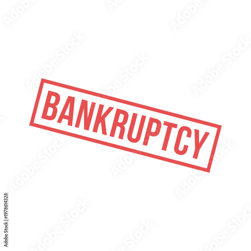 Bankruptcy Letter Stamp, Bankruptcy Letter Grunge Square Sign