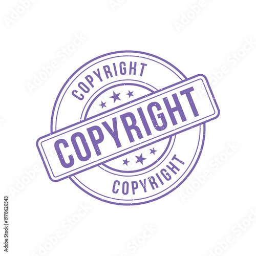 Copyright Stamp, Copyright Grunge Round Sign