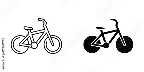 Comparison of a traditional bicycle and a fixed-gear track bicycle