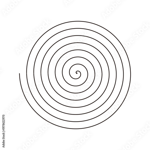 幅が均等な渦巻きグルグル1