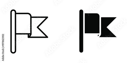 Comparison of outline and filled versions of the letter k with a vertical line attachment