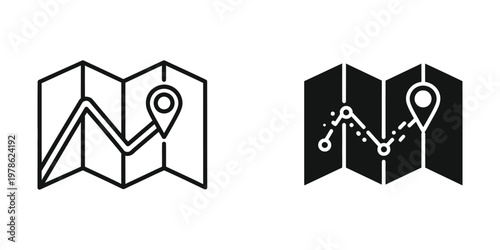 Comparison of traditional and digital mapping navigation on a folded map interface
