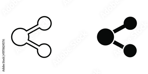 Comparison of filled and unfilled chemical structure representations with three connected nodes