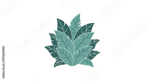 Collection of green leafy plant foliage.