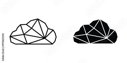 Geometric decomposition of cloud shapes using triangular tessellation techniques