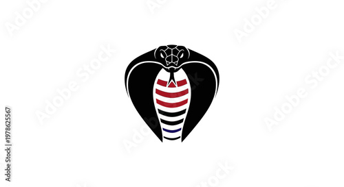 Cobra Snake Head Closeup View.