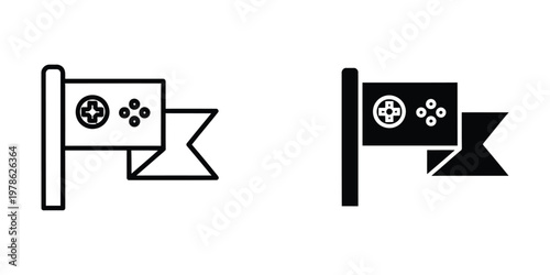 Comparison of traditional and modern video game controller symbols on directional signs