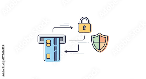 Digital security icon set.